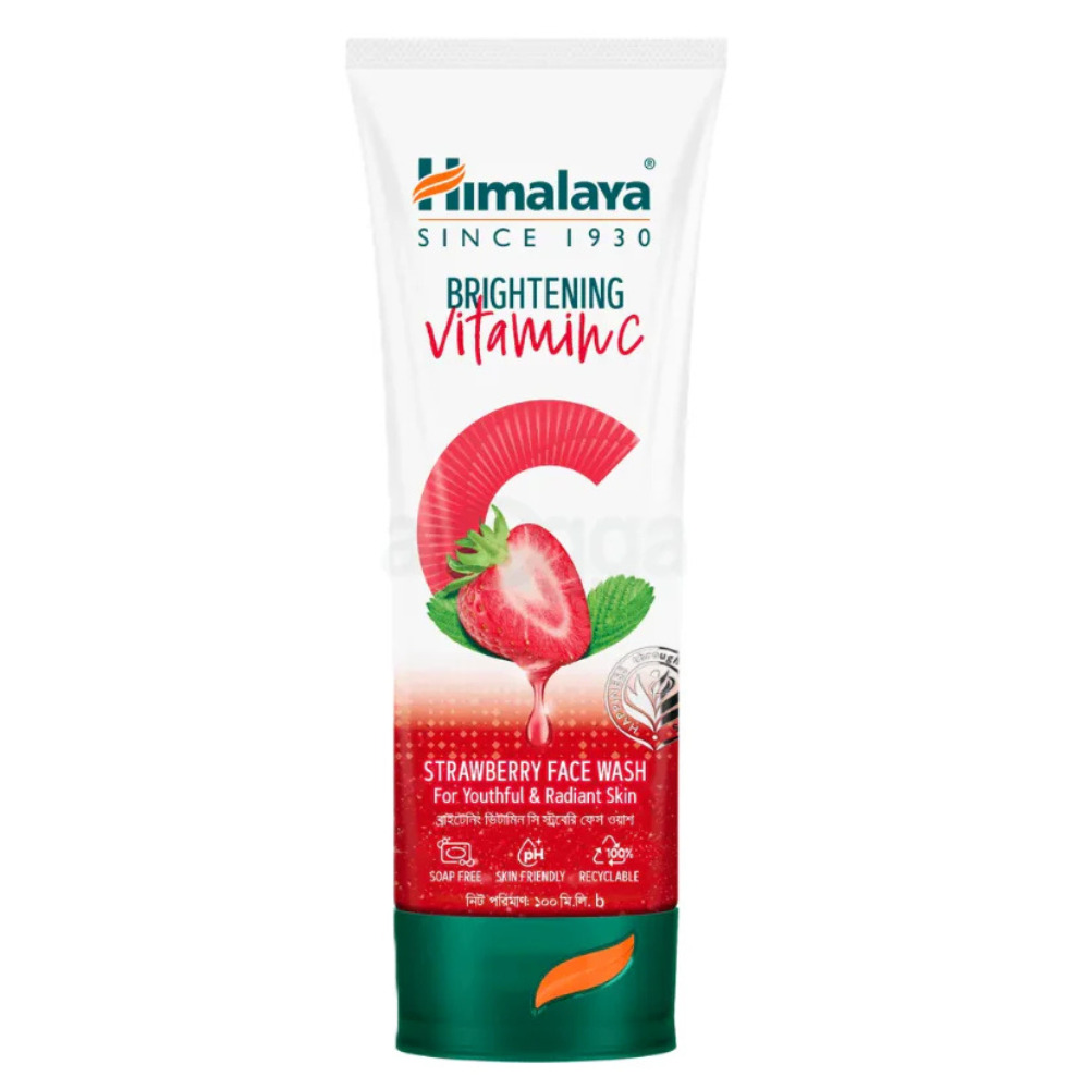 Himalaya Brightening Vitamin C Strawberry Facewash 100ml