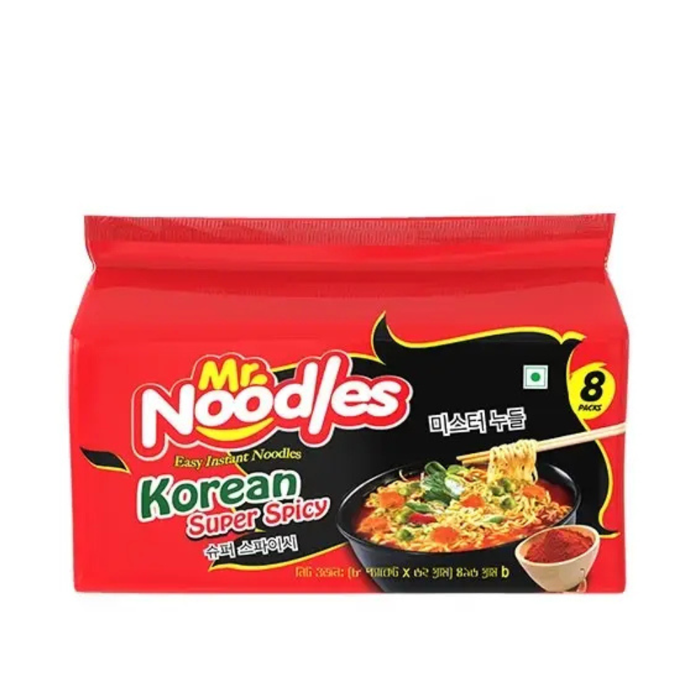 Mr. Noodles Korean Super Spicy Noodles 8 Pcs