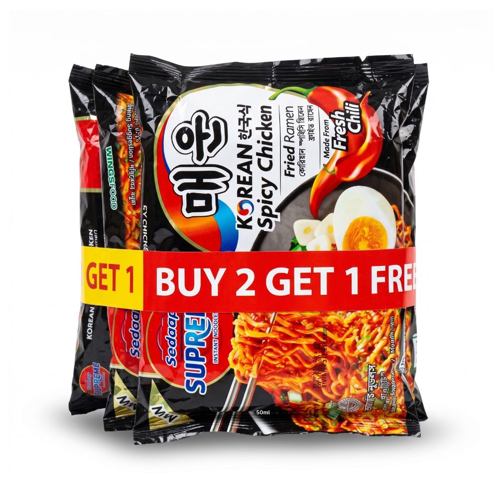 sedaap supreeme korean spicy noodles buy 2 get 1 free