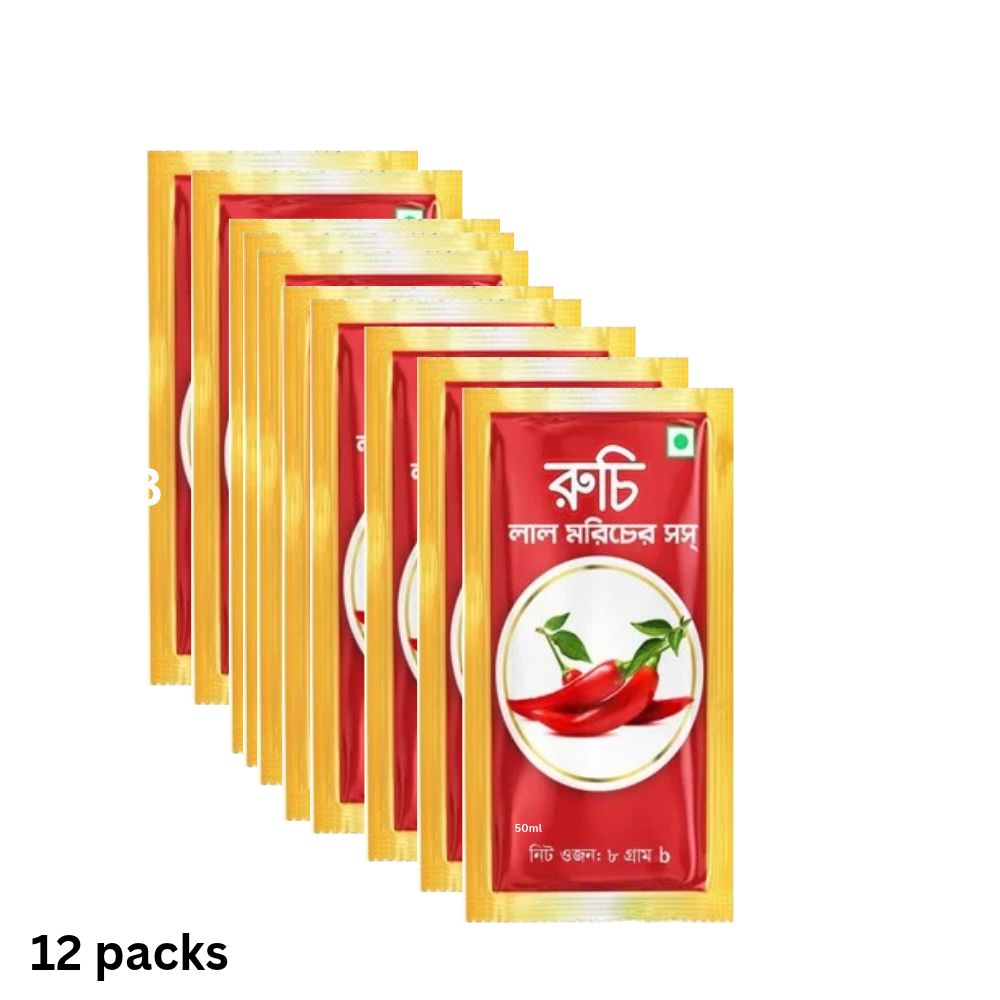 Ruchi Red Chilli Sauce 12packs