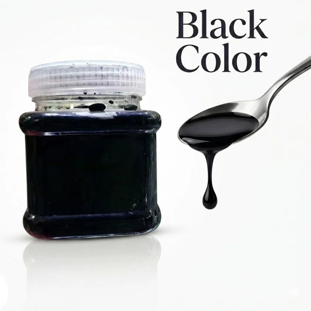Trans Oil Base Food Colour (Black) 100g