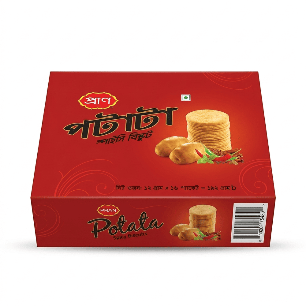 Potata Spicy Biscuit Box 192g