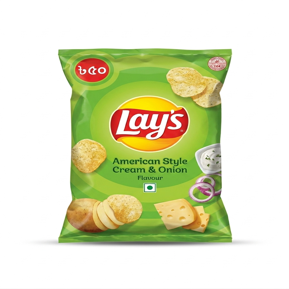 Lays American Style Cream & Onion Chips 37g