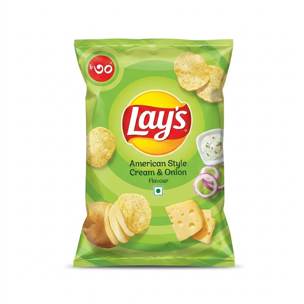 Lays American Style Cream & Onion Chips 22g